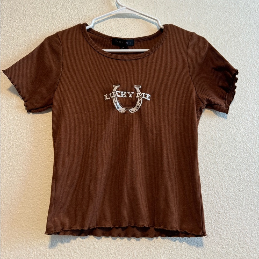 Lucky Me Cropped Tee